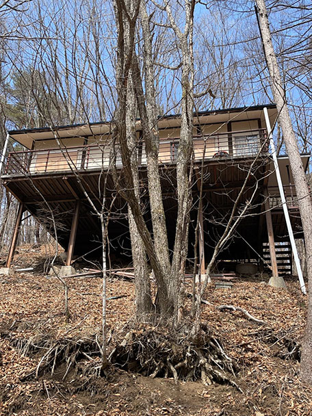 茅野市鉄骨一軒家解体前