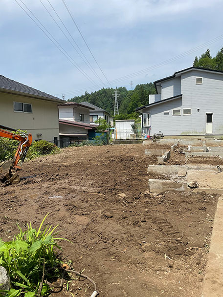 下諏訪町木造一軒家解体後