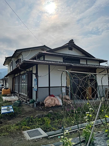 諏訪市一軒家半解体前