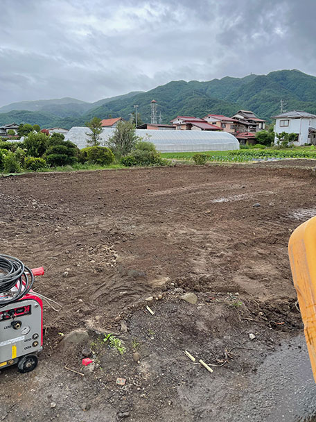 諏訪市一軒家半解体後
