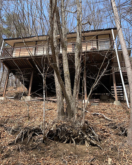 茅野鉄骨一軒家の解体前