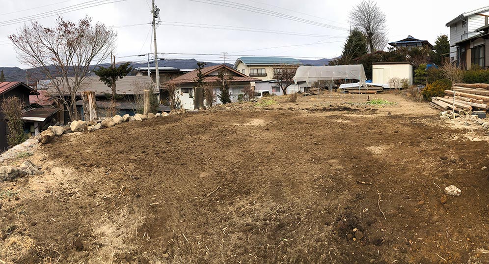 茅野市木造一軒家解体後3