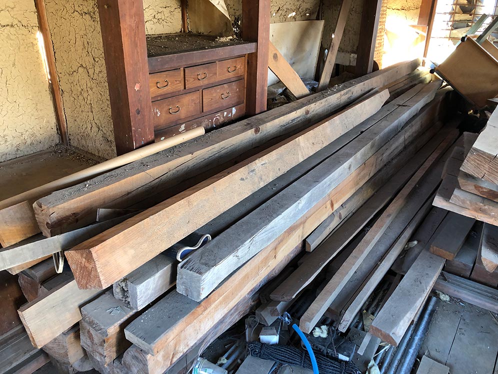 茅野市木造一軒家解体前2